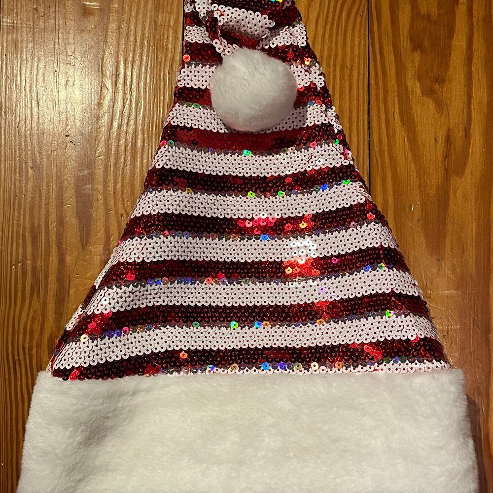 Sequin Santa Hat